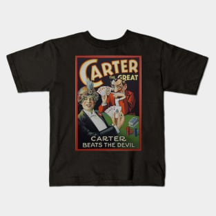 Carter Beats the Devil - Vintage Poster Kids T-Shirt